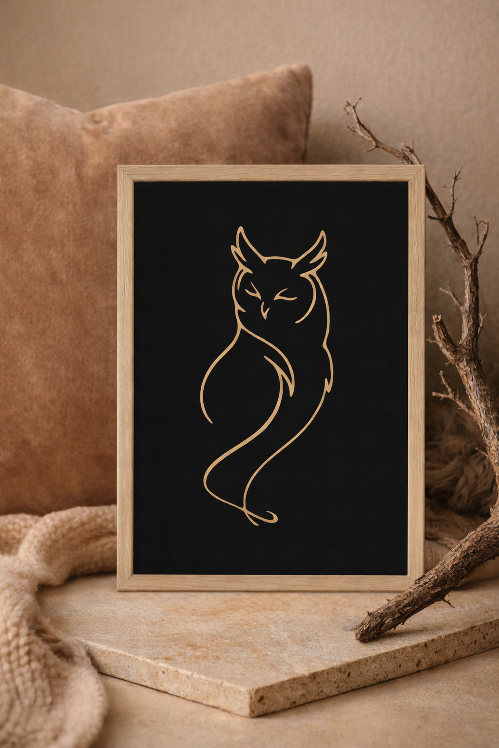 Woodand®| Uil in frame - sfeerfoto