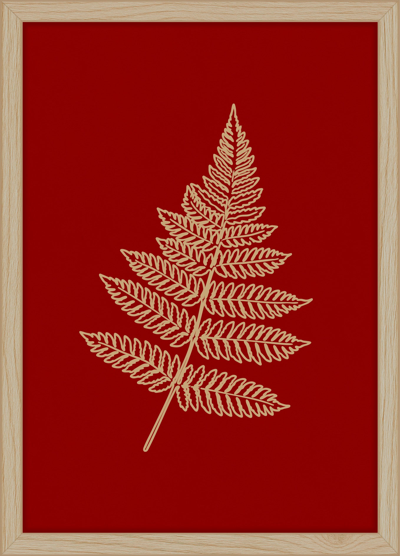 Woodand® | Leather Fern Leaf